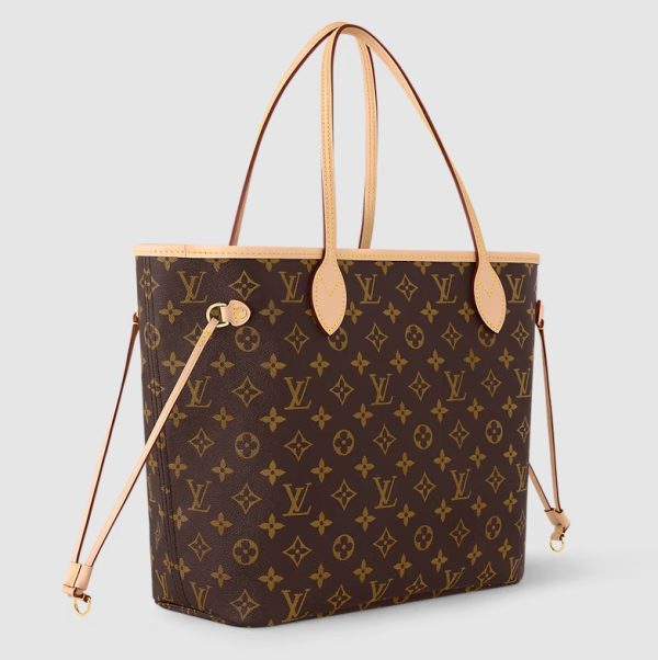 Louis Vuitton Neverfull MM Handbag M46987 – Monogram Canvas Designer LV Bag - Image 3