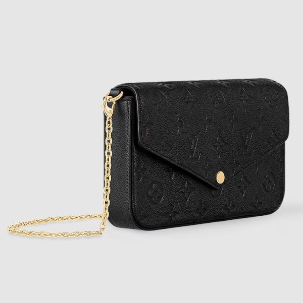 Louis Vuitton Félicie Pochette Bag M82477 – Monogram Empreinte Leather Designer LV Handbag - Image 2