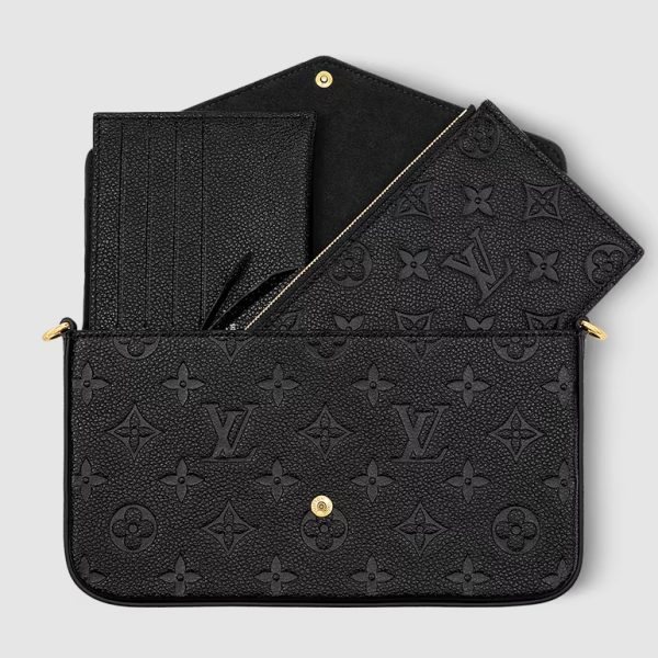 Louis Vuitton Félicie Pochette Bag M82477 – Monogram Empreinte Leather Designer LV Handbag - Image 3