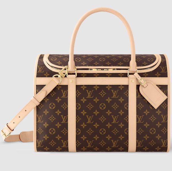 Louis Vuitton Classic Dog Carrier Bag M45662 $199 – Monogram Canvas Designer LV Dog Bag Monogram - Image 2