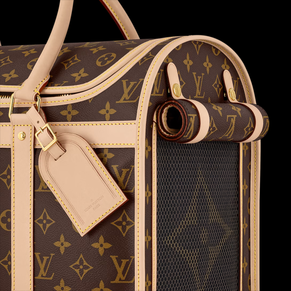 Louis Vuitton Classic Dog Carrier Bag M45662 $199 – Monogram Canvas Designer LV Dog Bag Monogram - Image 3