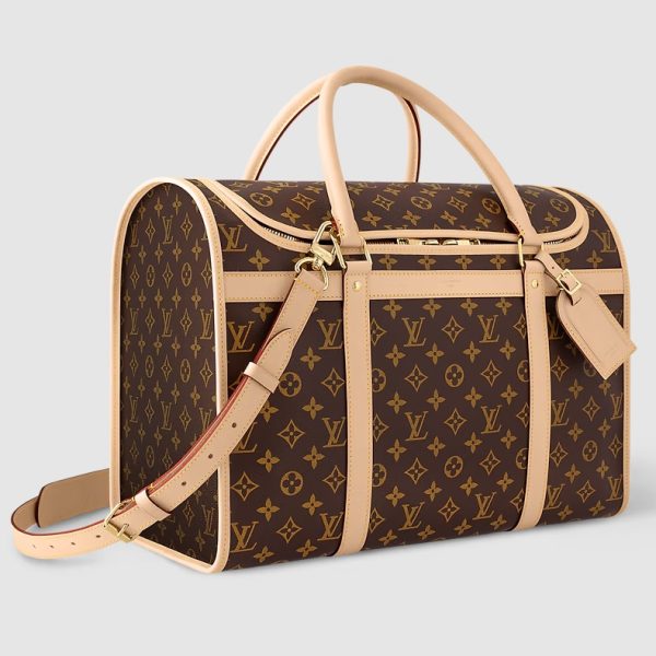 Louis Vuitton Classic Dog Carrier Bag M45662 $199 – Monogram Canvas Designer LV Dog Bag Monogram - Image 4