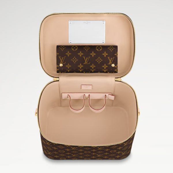 Louis Vuitton Nice Vanity Case M44935 – Monogram Canvas Designer LV Nice Vanity Case Bag - Image 4