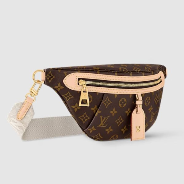 Louis Vuitton High Rise Bumbag Bag M46784 – Monogram Coated Canvas Designer LV Handbag - Image 4