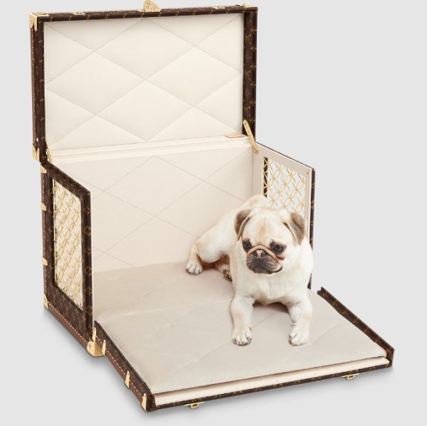 Louis Vuitton Malle Chien Carrying Dog Sleek Trunk M10063 – Monogram Canvas Designer Dog Sleek Trunk - Image 3