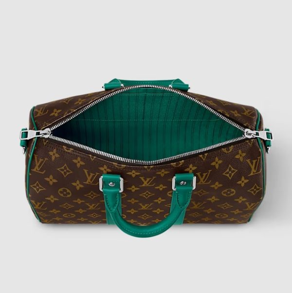 Louis Vuitton Keepall Bandoulière 35 Handbag M12765 – Monogram Macassar Coated Canvas Designer LV Bag - Image 5