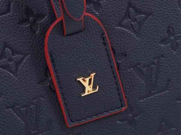 Replica Louis Vuitton Monogram Empreinte Boite Chapeau Souple MM Bag In Navy Blue - Image 9