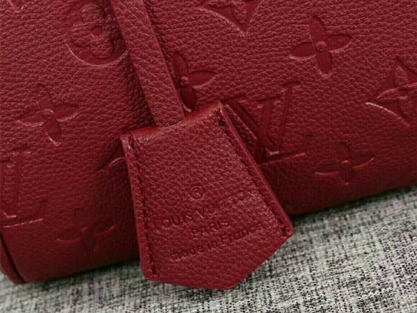 Replica Louis Vuitton Monogram Empreinte Speedy Bandouliere 25 Handbag In Bordeaux - Image 9