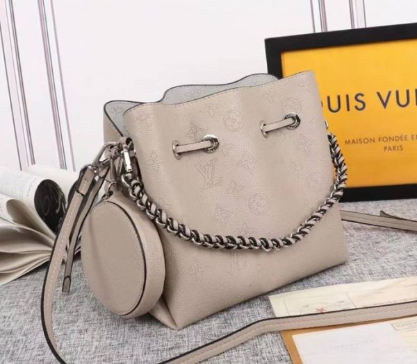 Replica Louis Vuitton Mahina Bella Bag In Galet Gray - Image 2