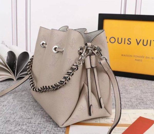 Replica Louis Vuitton Mahina Bella Bag In Galet Gray - Image 3