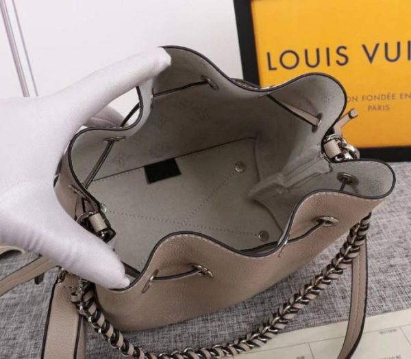 Replica Louis Vuitton Mahina Bella Bag In Galet Gray - Image 6