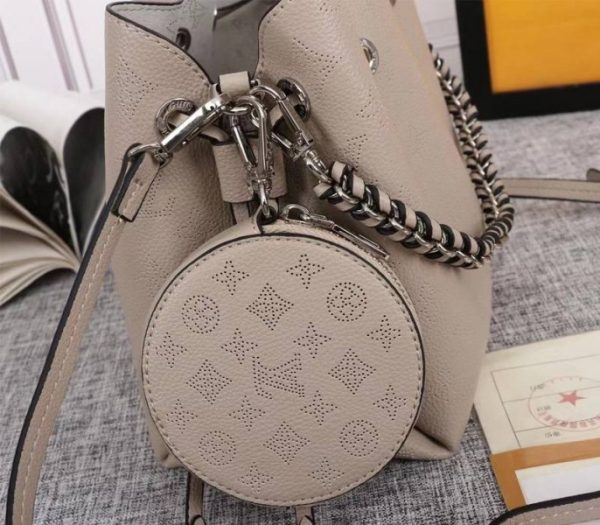 Replica Louis Vuitton Mahina Bella Bag In Galet Gray - Image 7