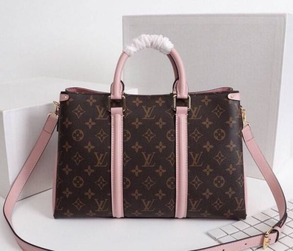 Replica Louis Vuitton Monogram Canvas Soufflot MM Bag In Peach - Image 3