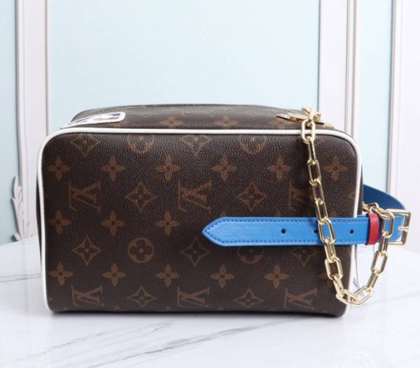 Replica Louis Vuitton X NBA Cloakroom Dopp Kit Bag - Image 2