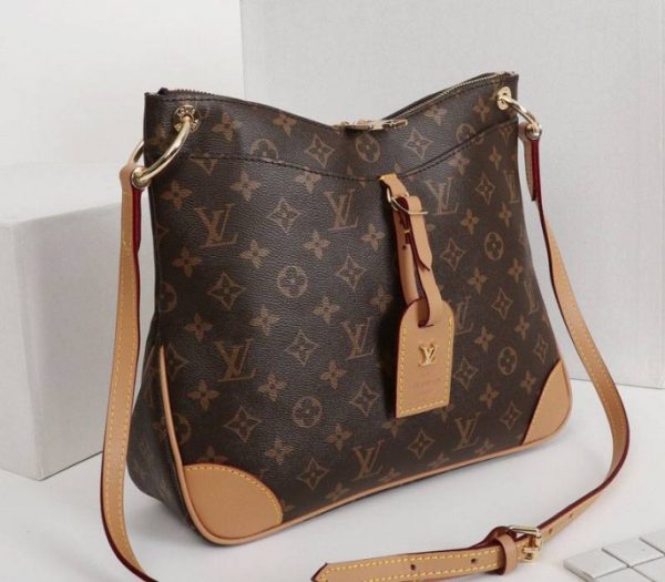 Replica Louis Vuitton Monogram Canvas Odeon MM Bag In Natural - Image 2