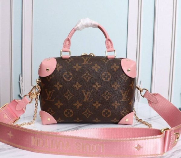 Replica Louis Vuitton Monogram Canvas Petite Malle Souple Handbag In Peche - Image 3