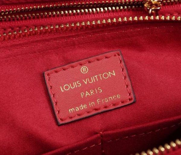 Replica Louis Vuitton Monogram Canvas Soufflot MM Bag In Cerise Red - Image 6