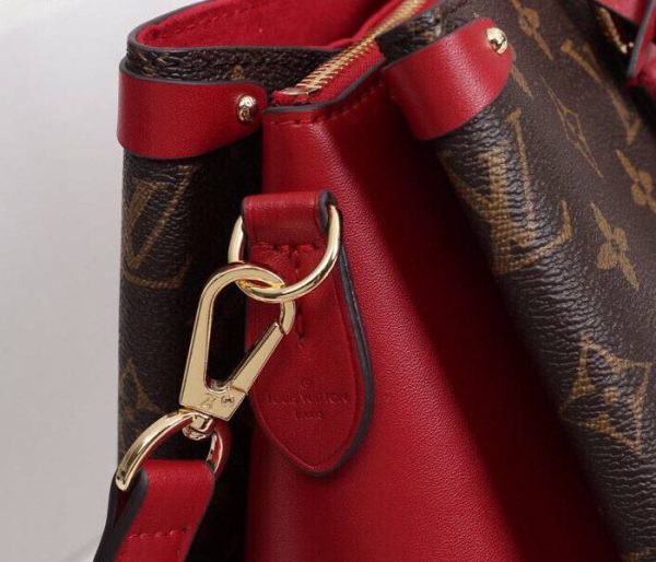 Replica Louis Vuitton Monogram Canvas Soufflot MM Bag In Cerise Red - Image 8