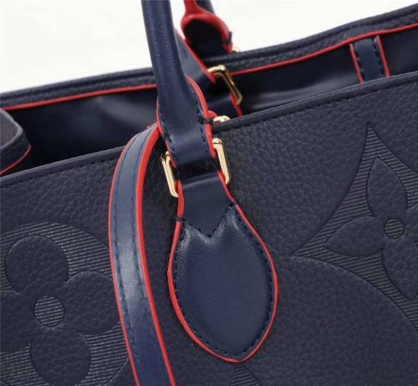 Replica Louis Vuitton Monogram Empreinte Giant Onthego GM Tote In Navy Blue - Image 8