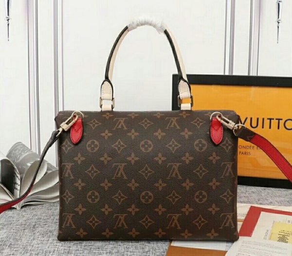 Replica Louis Vuitton Monogram Canvas Marignan Bag In Coquelicot Red - Image 3