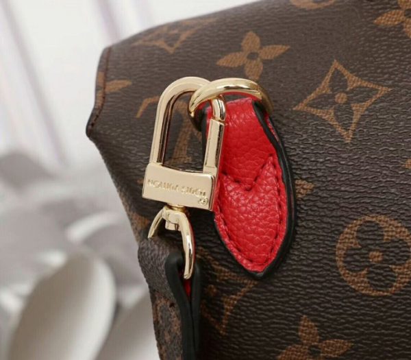 Replica Louis Vuitton Monogram Canvas Marignan Bag In Coquelicot Red - Image 8