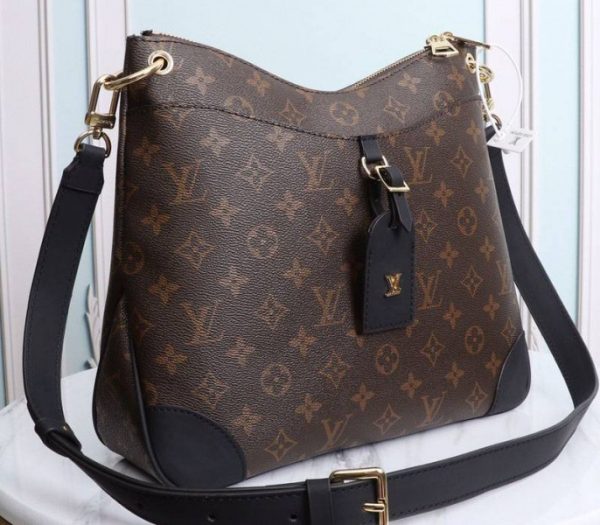 Replica Louis Vuitton Monogram Canvas Odeon MM Bag In Black - Image 2