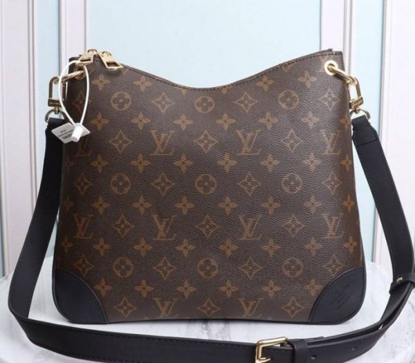 Replica Louis Vuitton Monogram Canvas Odeon MM Bag In Black - Image 3