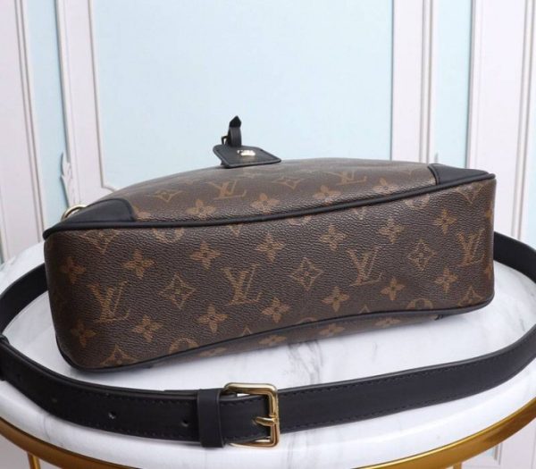 Replica Louis Vuitton Monogram Canvas Odeon MM Bag In Black - Image 4