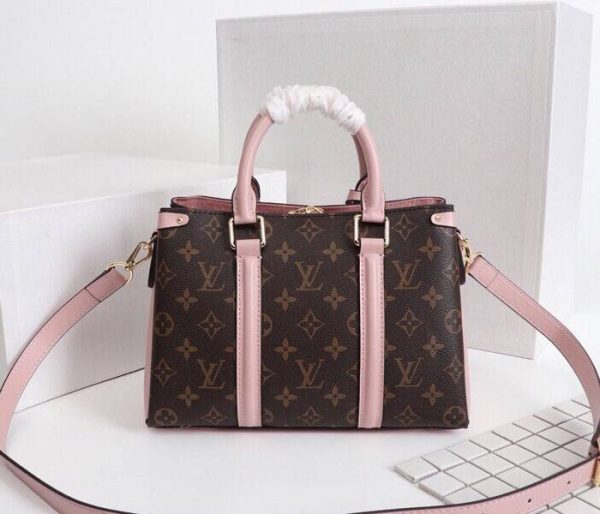 Replica Louis Vuitton Monogram Canvas Soufflot BB Bag In Peach - Image 3