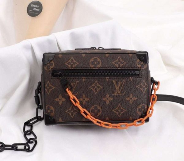 Replica Louis Vuitton Monogram Canvas Mini Soft Trunk Black Bag