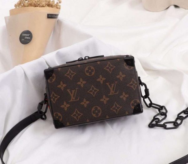 Replica Louis Vuitton Monogram Canvas Mini Soft Trunk Black Bag - Image 3