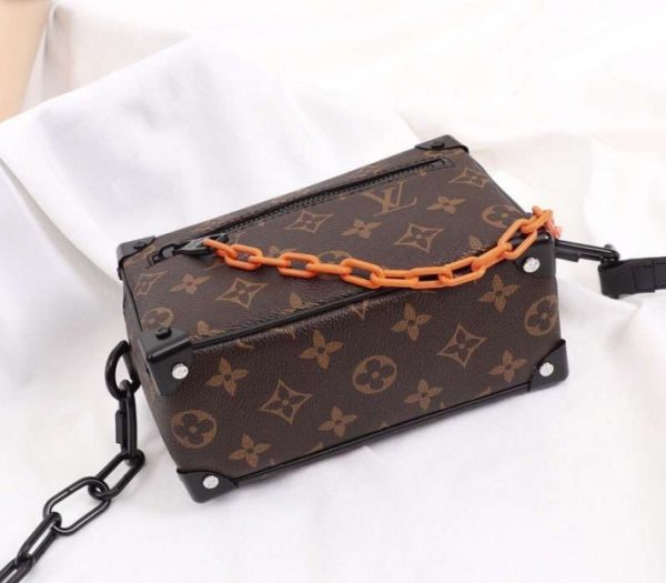 Replica Louis Vuitton Monogram Canvas Mini Soft Trunk Black Bag - Image 4