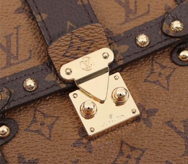 Replica Louis Vuitton Monogram Reverse Canvas Vertical Trunk Pochette - Image 7