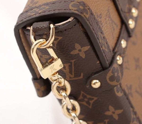 Replica Louis Vuitton Monogram Reverse Canvas Vertical Trunk Pochette - Image 8