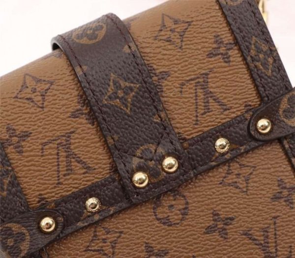 Replica Louis Vuitton Monogram Reverse Canvas Vertical Trunk Pochette - Image 9