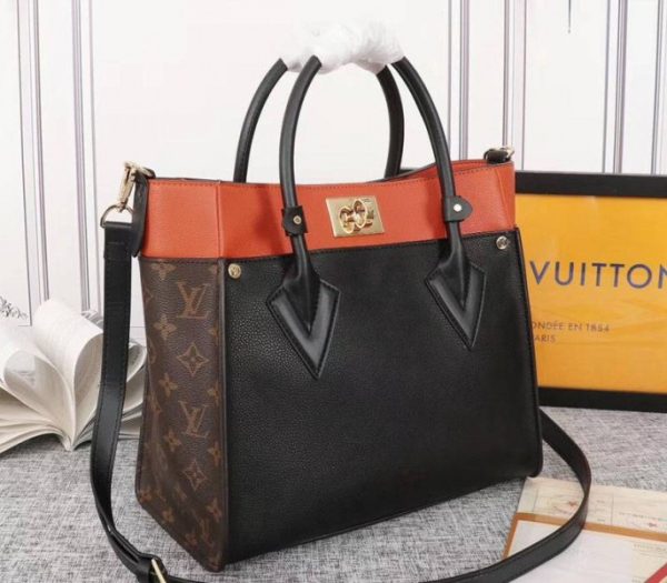 Replica Louis Vuitton On My Side Bag In Black - Image 2