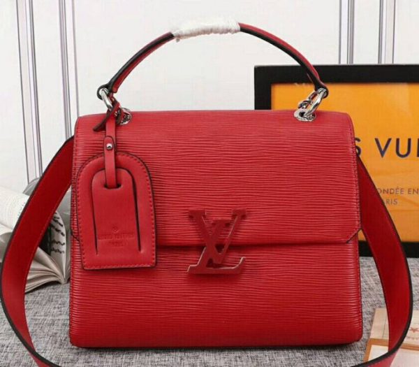 Replica Louis Vuitton Epi Leather Grenelle MM Bag In Red