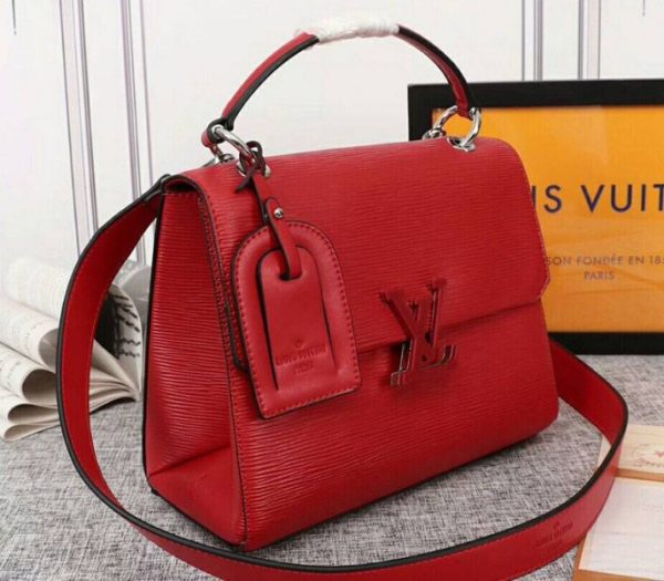 Replica Louis Vuitton Epi Leather Grenelle MM Bag In Red - Image 2