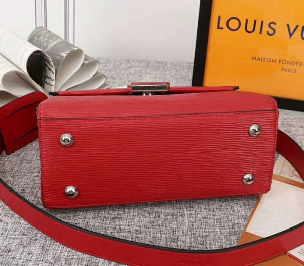 Replica Louis Vuitton Epi Leather Grenelle MM Bag In Red - Image 5