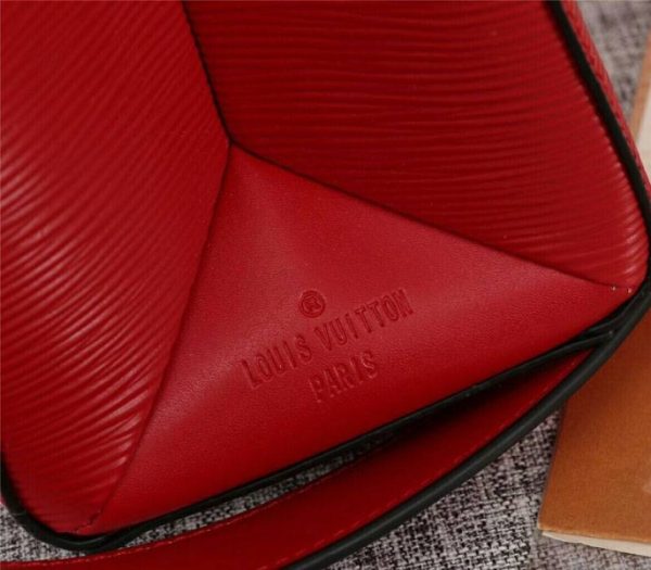 Replica Louis Vuitton Epi Leather Grenelle MM Bag In Red - Image 8