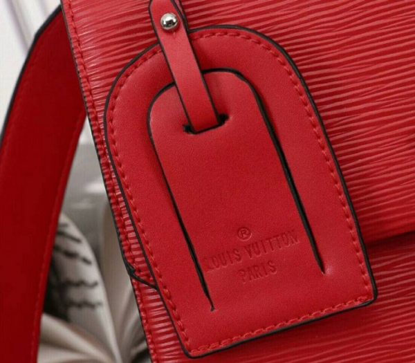 Replica Louis Vuitton Epi Leather Grenelle MM Bag In Red - Image 9