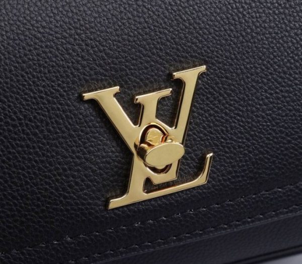 Replica Louis Vuitton Lockme Chain PM Bag In Black - Image 7