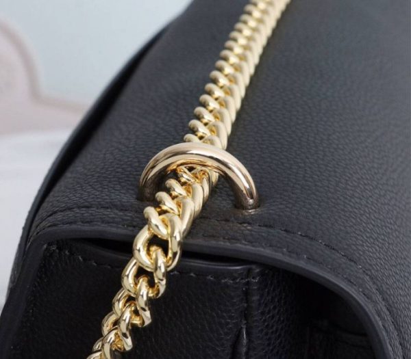 Replica Louis Vuitton Lockme Chain PM Bag In Black - Image 8