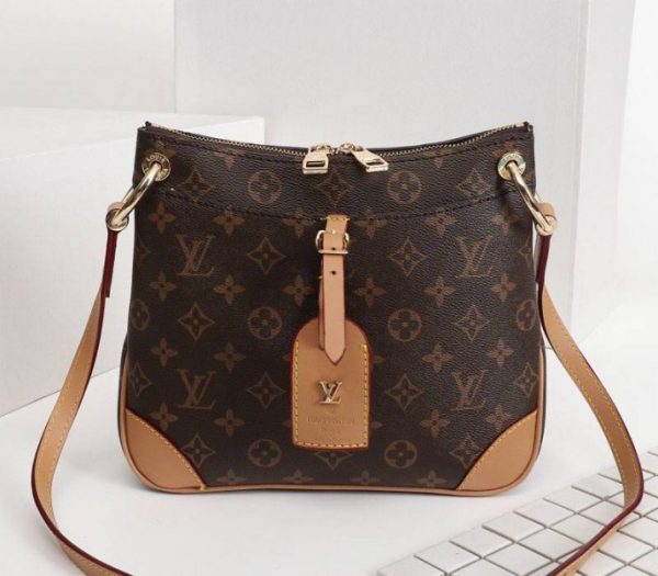 Replica Louis Vuitton Monogram Canvas Odeon PM Bag In Natural