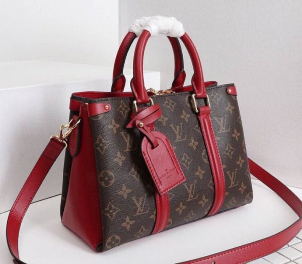 Replica Louis Vuitton Monogram Canvas Soufflot BB Bag In Cerise Red - Image 2