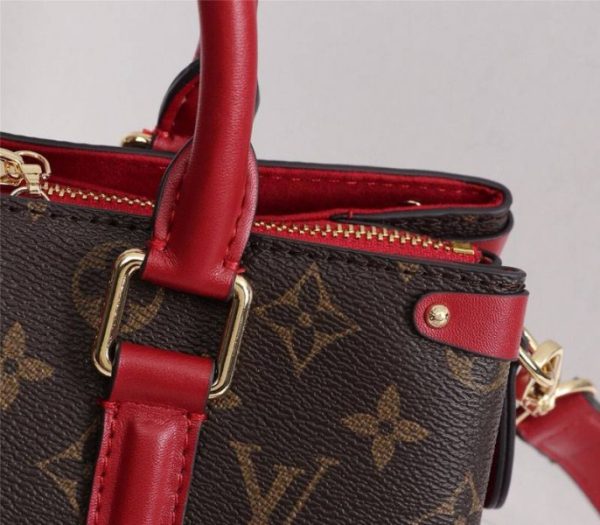 Replica Louis Vuitton Monogram Canvas Soufflot BB Bag In Cerise Red - Image 7