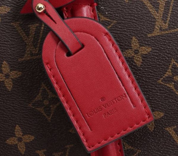 Replica Louis Vuitton Monogram Canvas Soufflot BB Bag In Cerise Red - Image 9