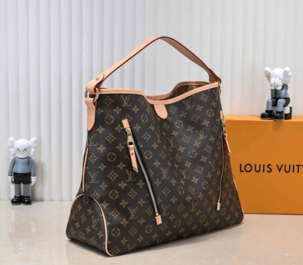 Replica Louis Vuitton Monogram Canvas Delightful GM Tote In Beige - Image 2