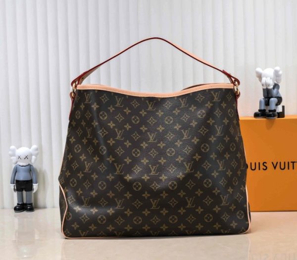 Replica Louis Vuitton Monogram Canvas Delightful GM Tote In Beige - Image 3