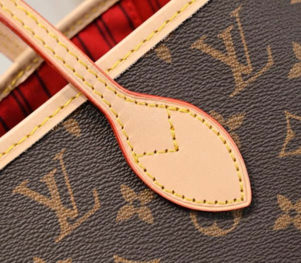 Replica Louis Vuitton Monogram Canvas Neverfull MM Tote In Red - Image 5